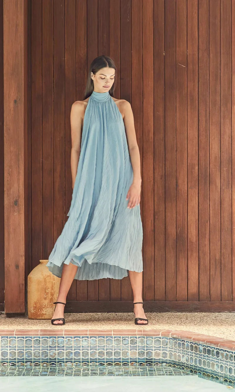 Cascade Crush Midi Blue