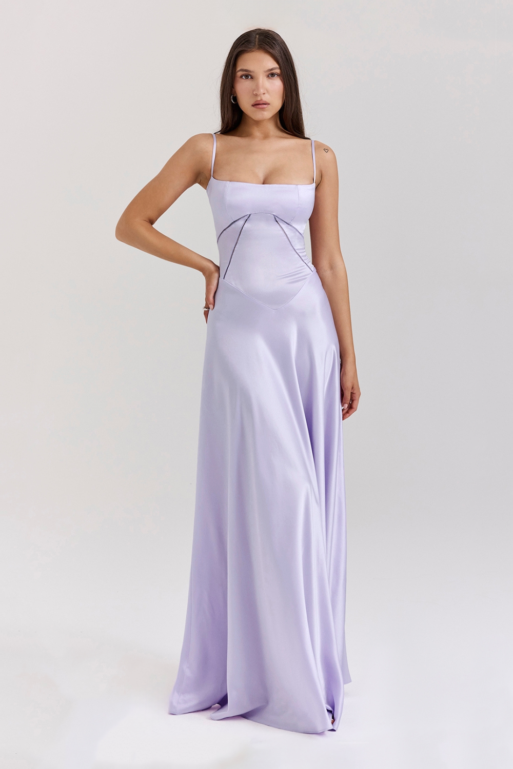 Anabella Lace Up Maxi Orchid