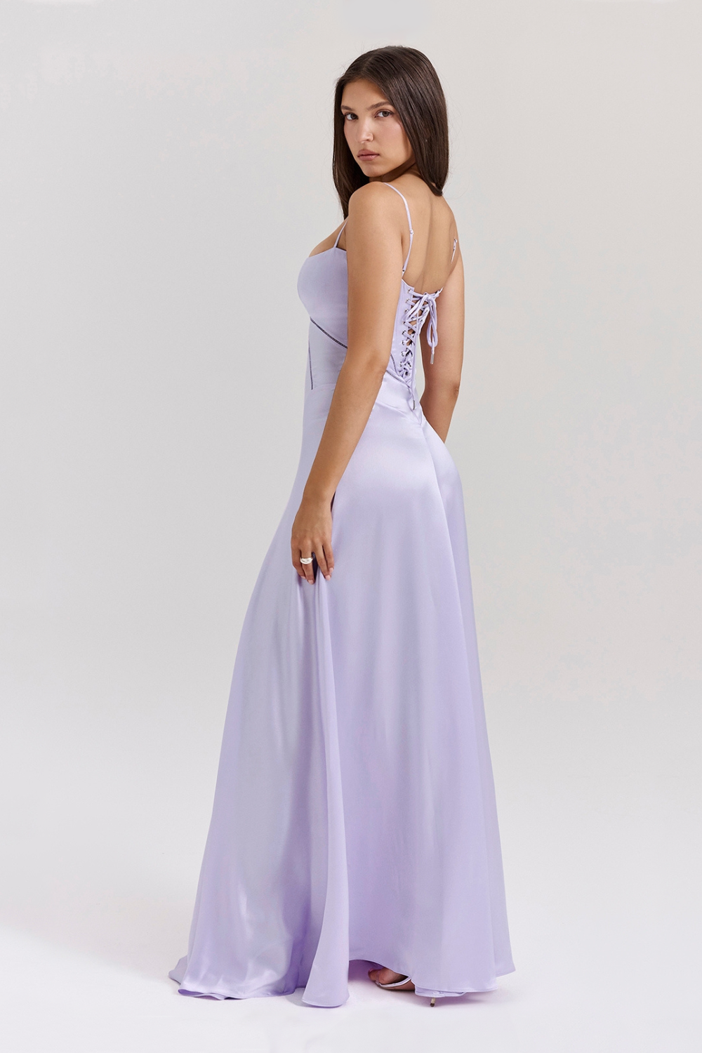 Anabella Lace Up Maxi Orchid