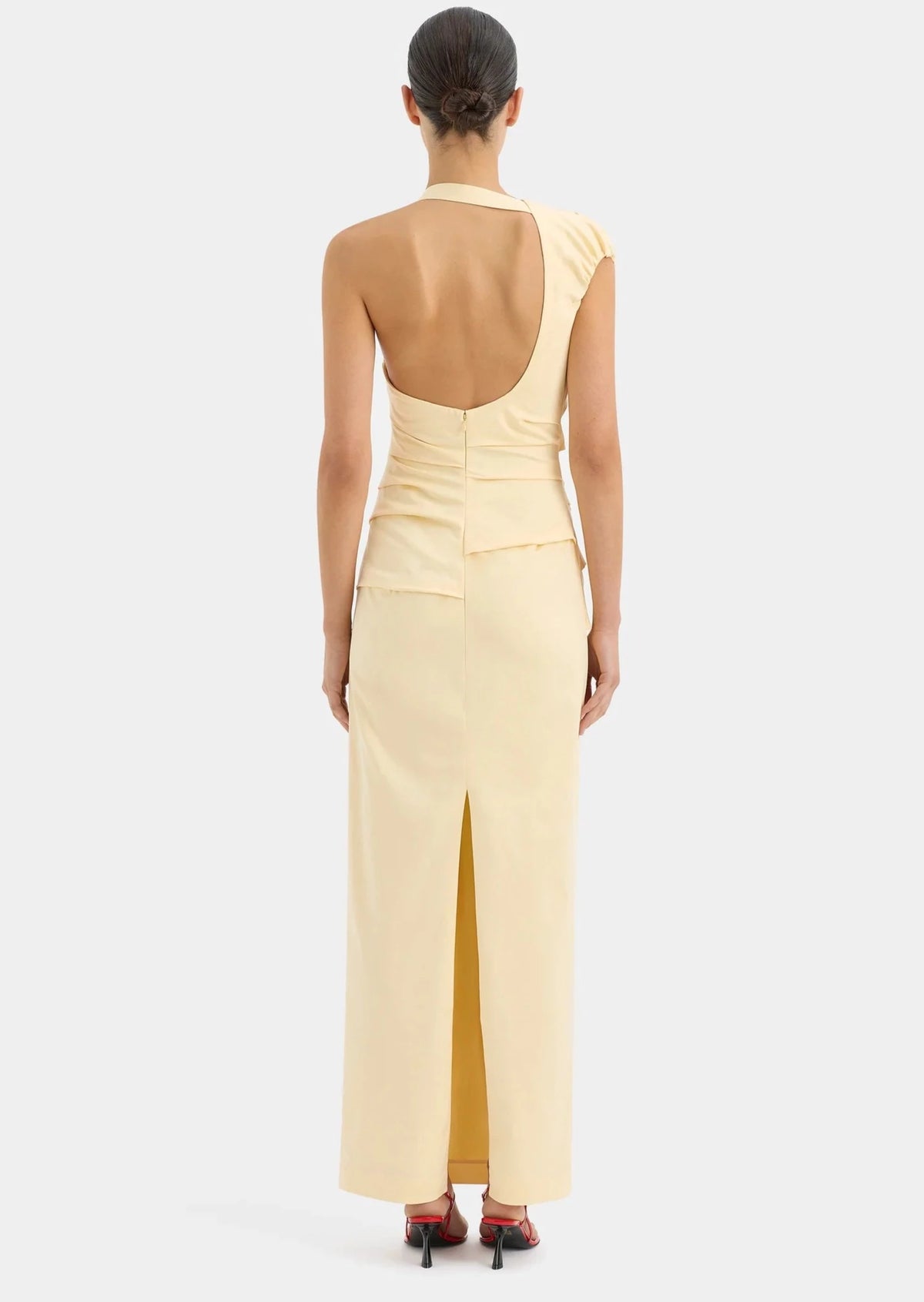 Giacomo Gathered Gown Butter