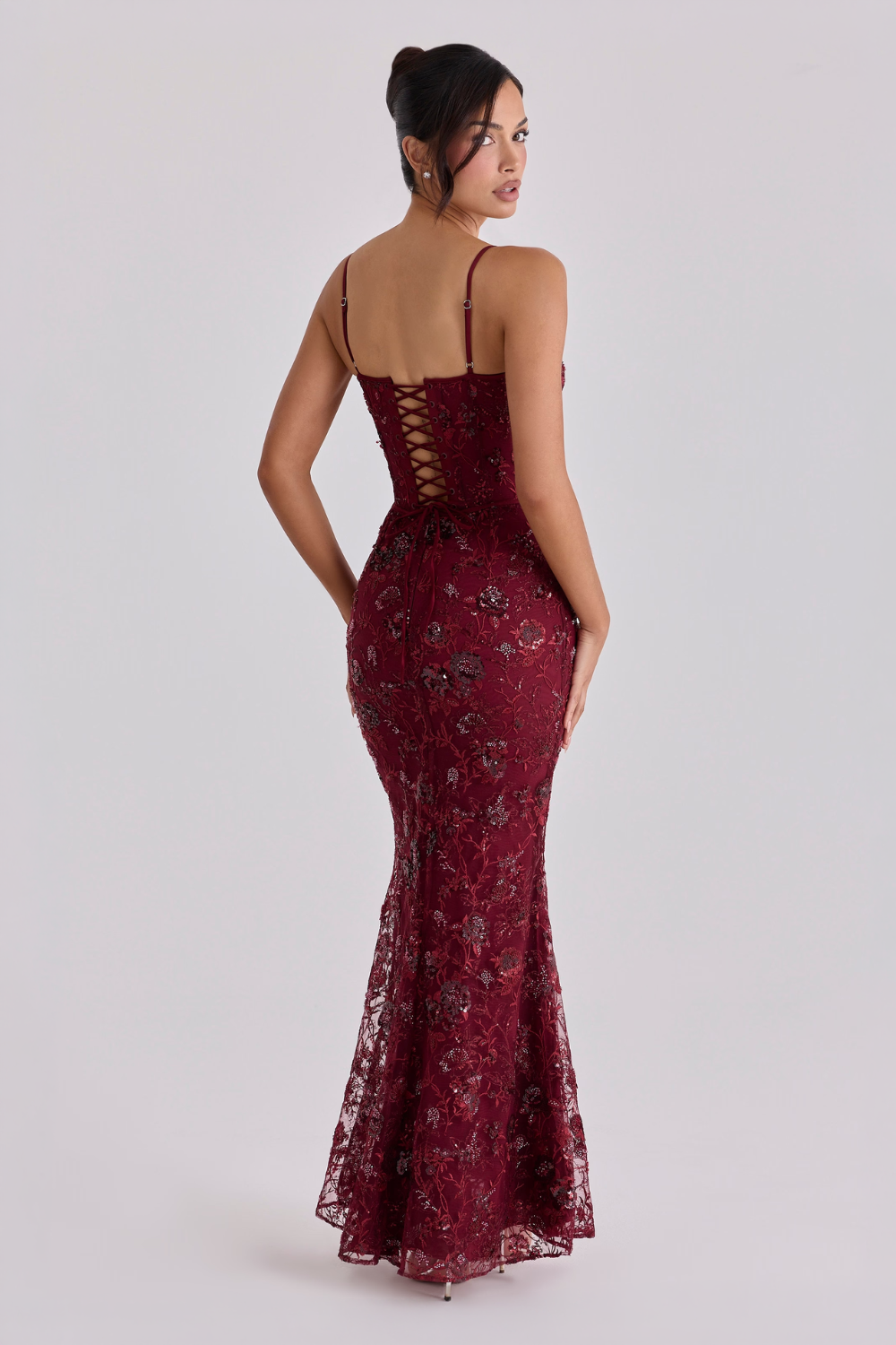 Naima Corset Maxi Wine