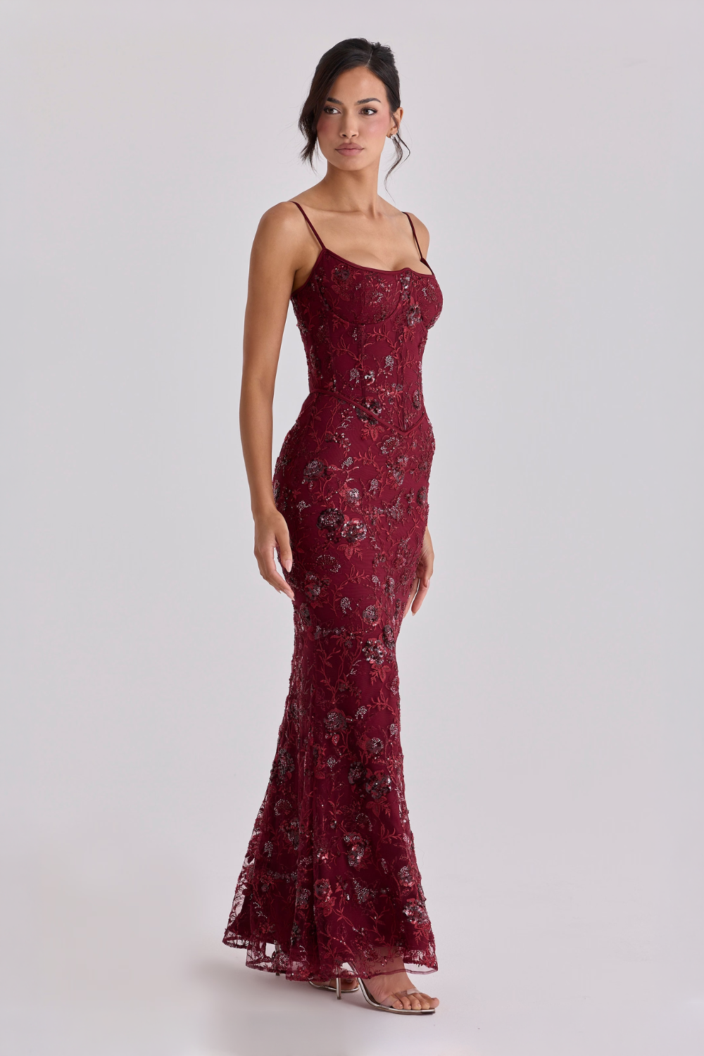 Naima Corset Maxi Wine
