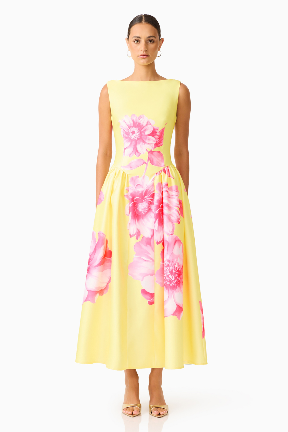 Sybella Ruffle A-Line Midi