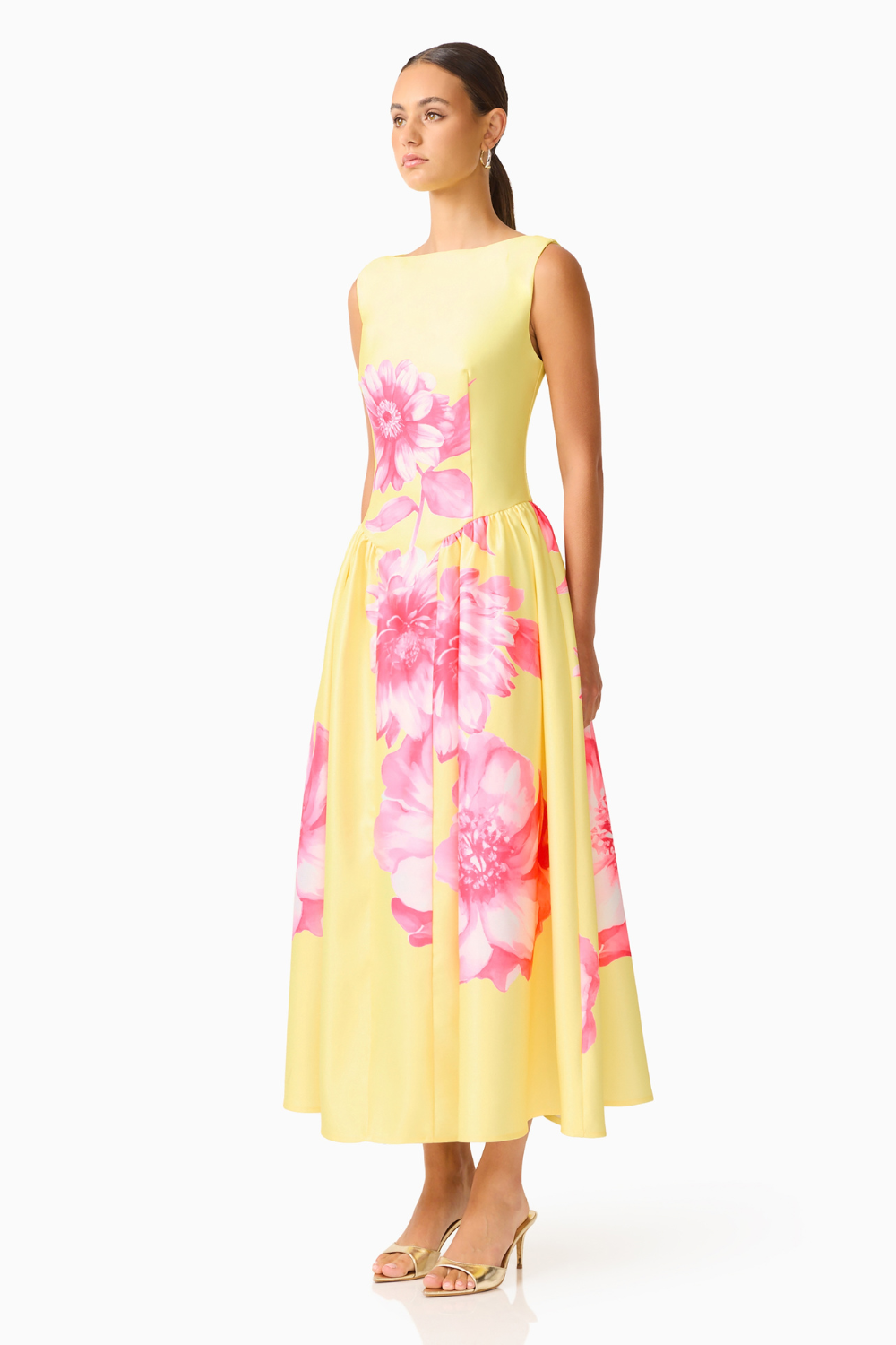 Sybella Ruffle A-Line Midi
