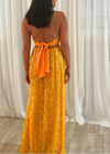 *BUY NOW* Embellished Silk Two-Piece Tangerine