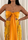 *BUY NOW* Embellished Silk Two-Piece Tangerine