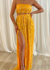 *BUY NOW* Embellished Silk Two-Piece Tangerine