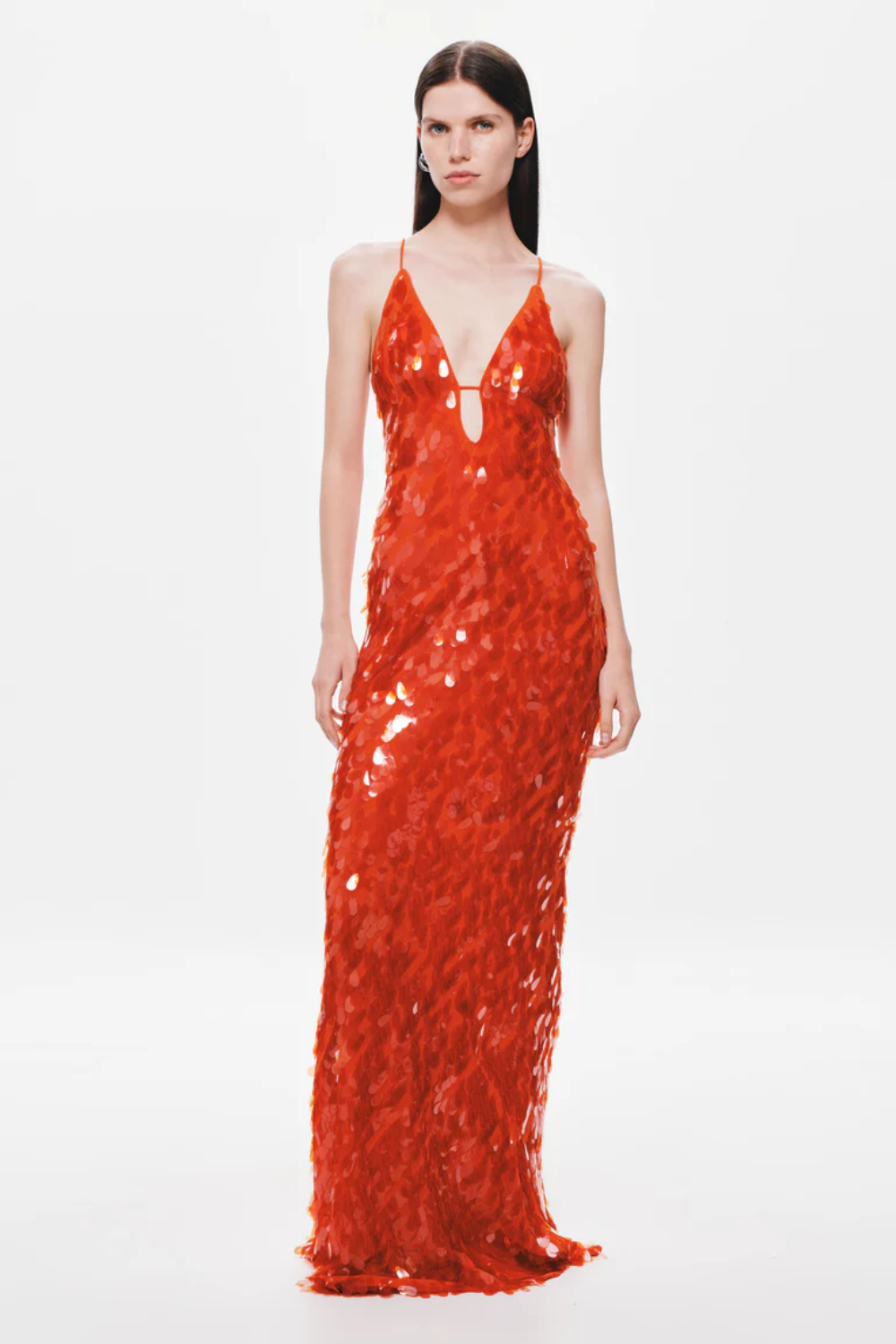 Sapphire Sequin Maxi Red