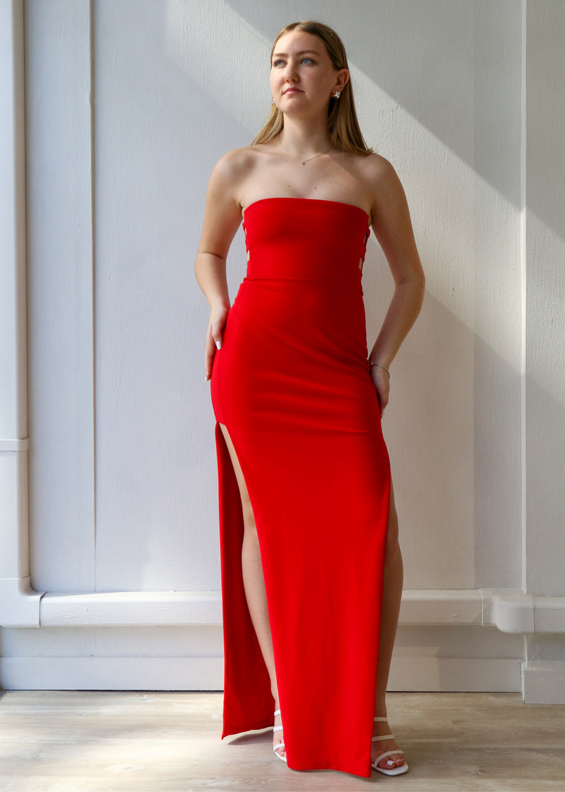 Flaunt Gown Red