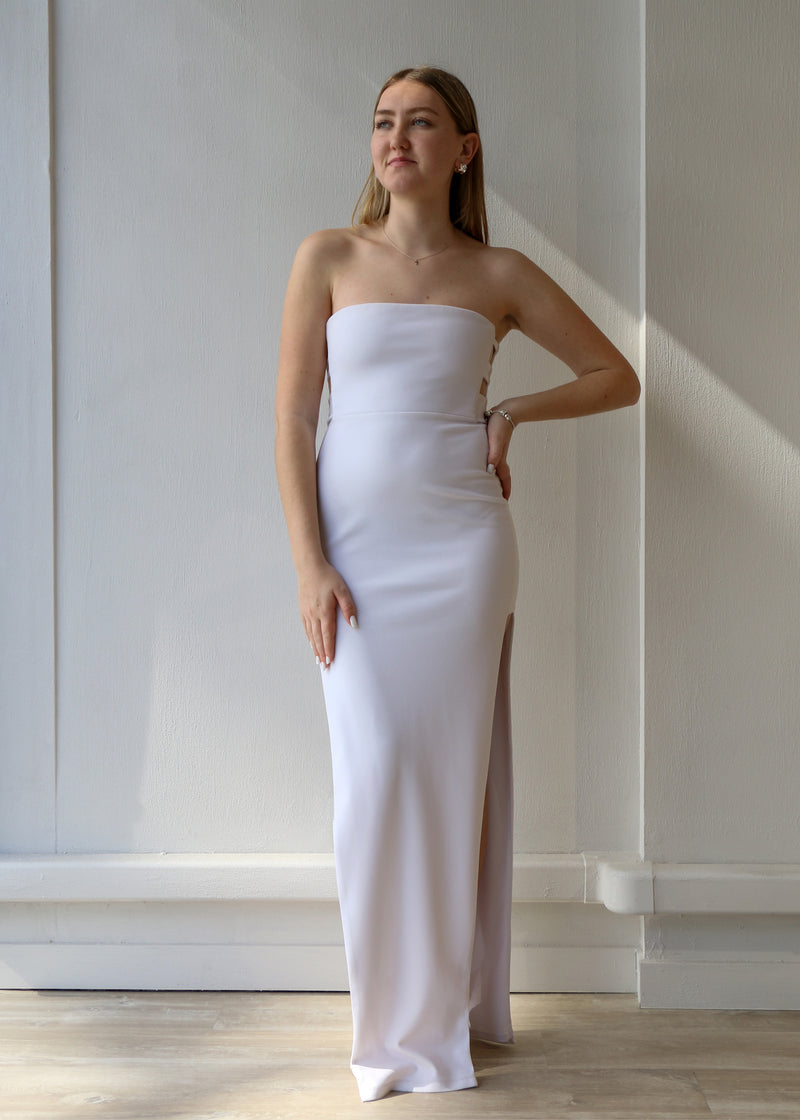 Flaunt Gown White