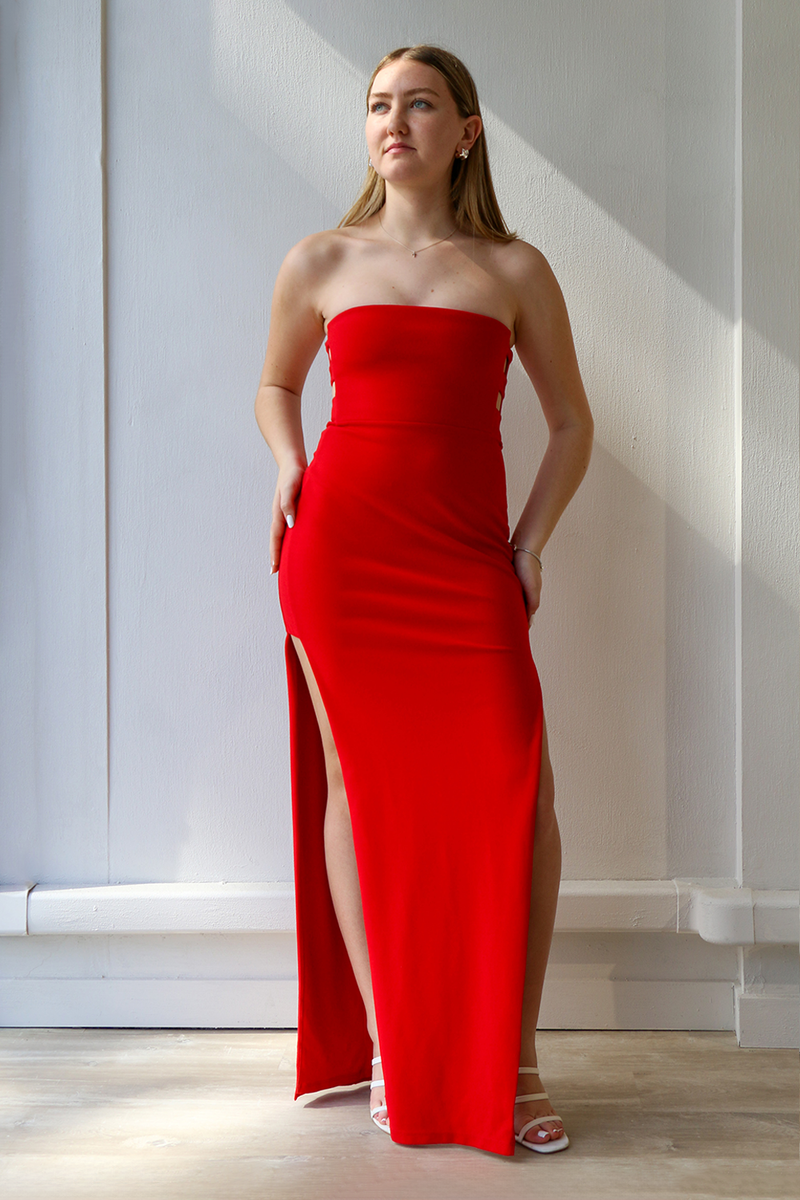 Flaunt Gown Red