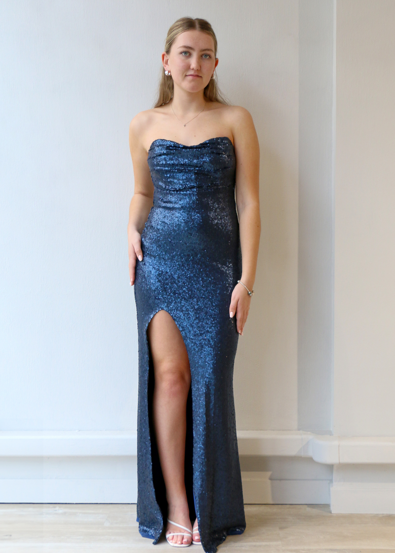 Valentina Gown Navy