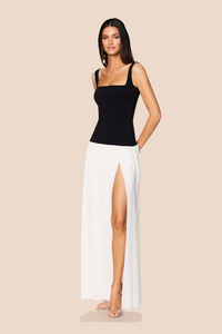 *BUY NOW* Desiree Square Neck Maxi Black/White | Size S,L, XL, XXL