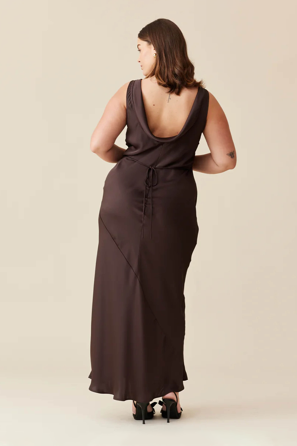 Firebird Cowl Gown Espresso