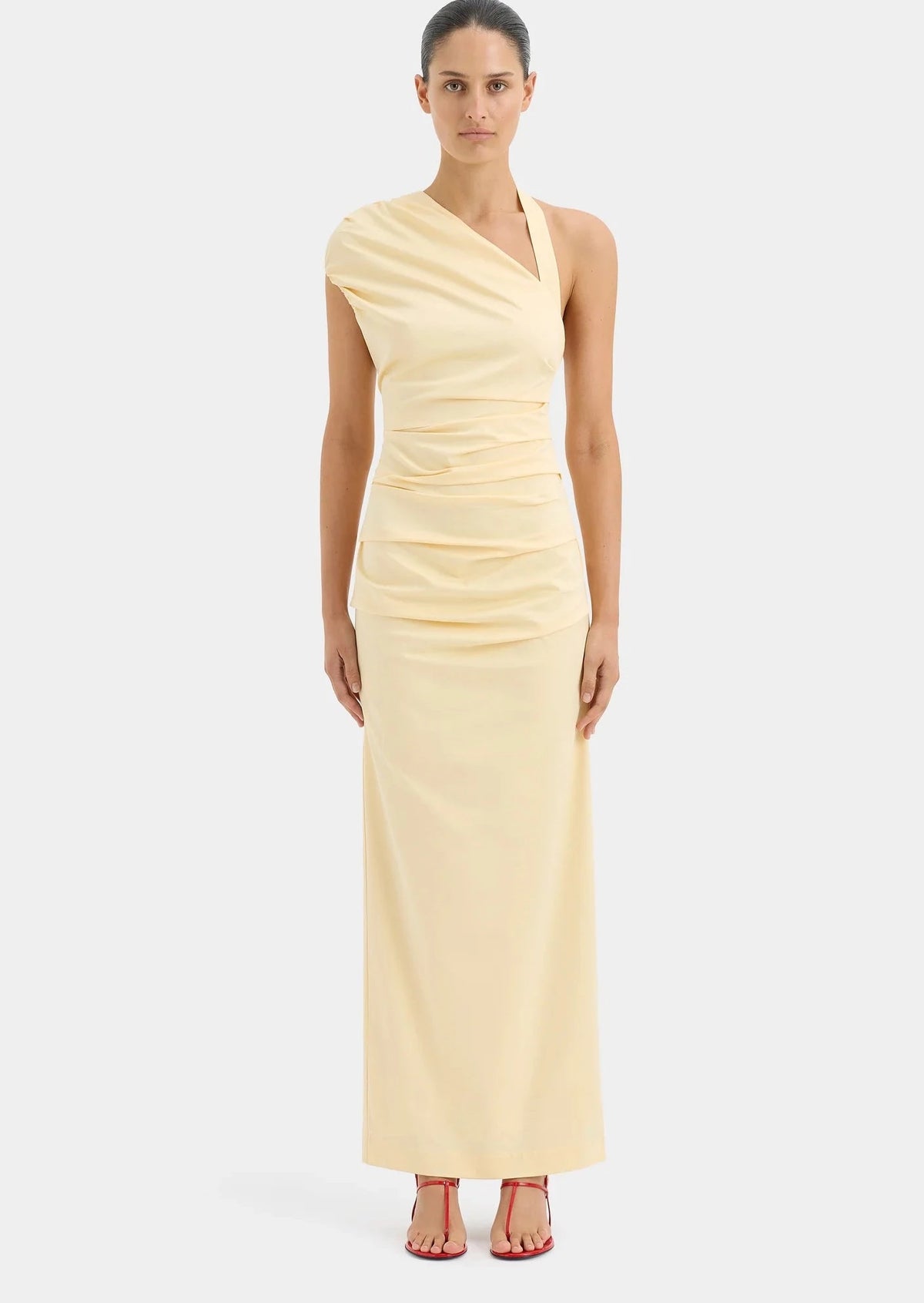 Giacomo Gathered Butter Gown