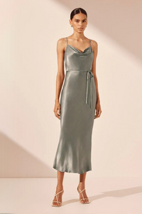 *BUY NOW* La Lune Bias Cowl Midi Sage | XS, M, L
