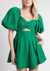 *BUY NOW* Dusk Knot Puff Sleeve Mini (Size S & XL)