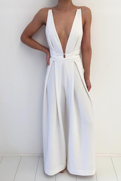 Khloe Jumpsuit White