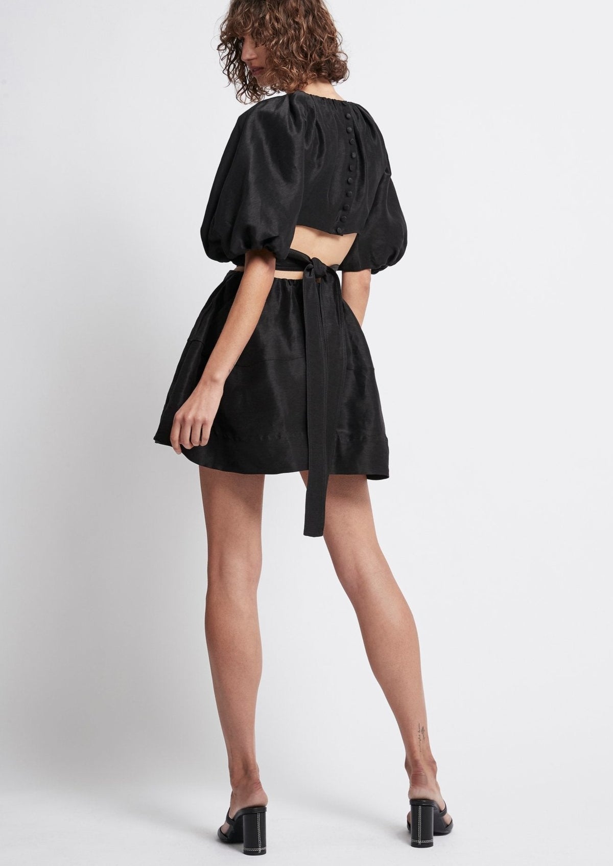 Psychedelia Cut Out Dress Black